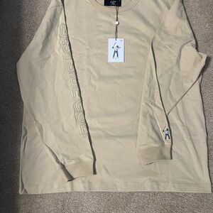East Side Golf Men's Beige Long Sleeve Tee